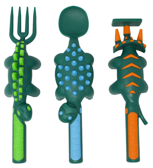 Dino Set of 3 Utensils - Einstein's Attic