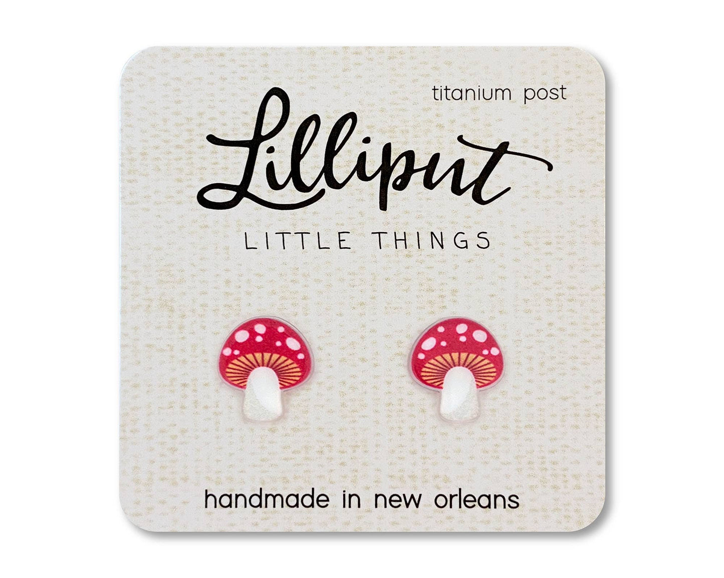 NEW Mushroom Earrings