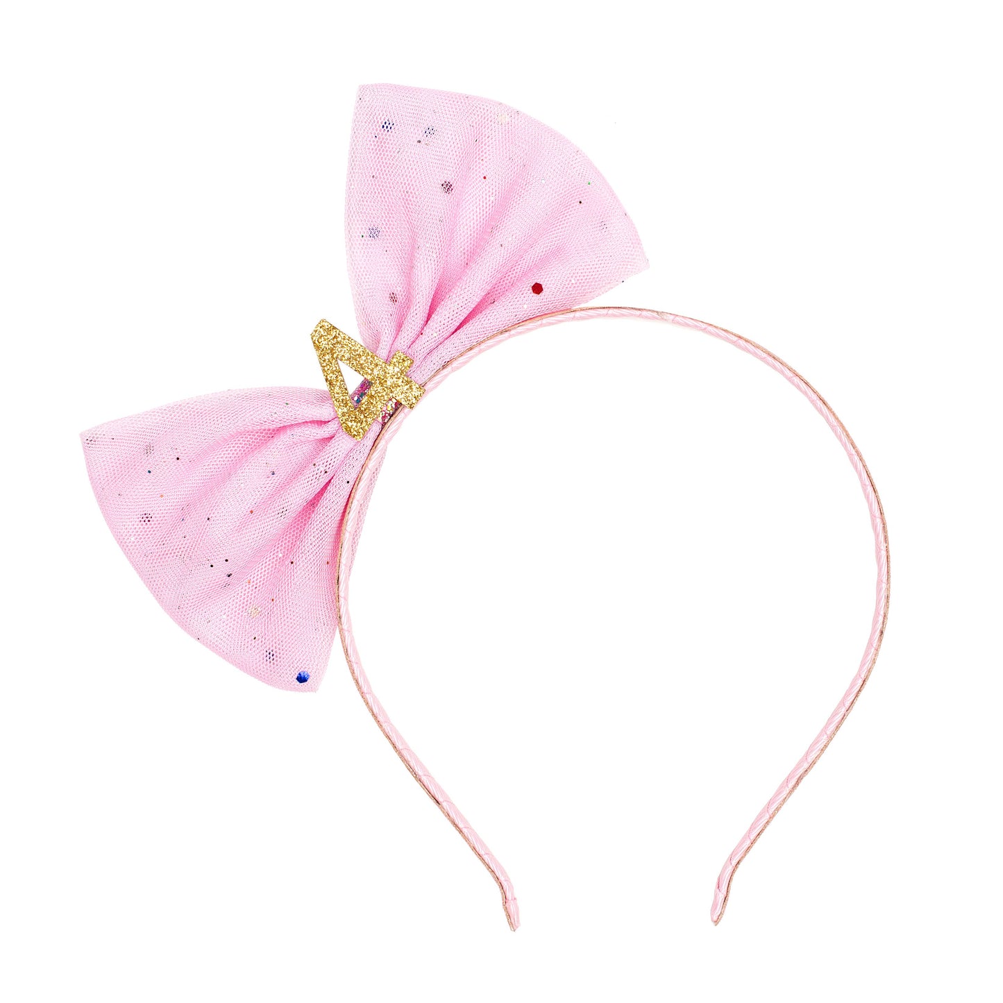 Birthday Bow Headband #4- Fourth Birthday Headband - Einstein's Attic