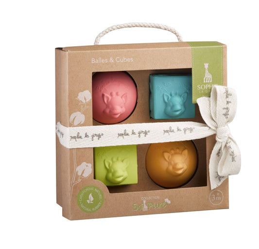 So'pure Set 2 Balls & 2 Blocks - Einstein's Attic