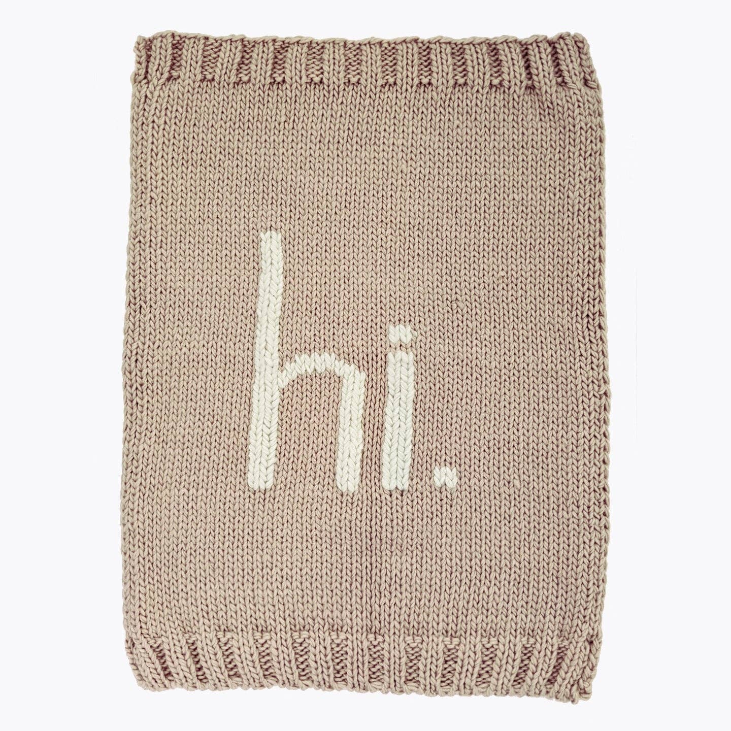 hi. Hand Knit Blanket Pebble Ships - Einstein's Attic