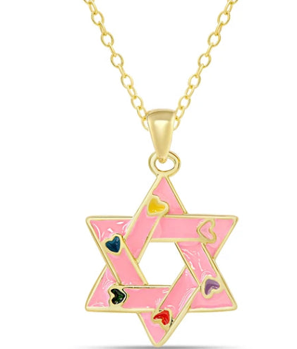 Star of David Necklace- gold plated - Einstein's Attic
