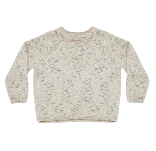 Quincy Mae Speckled Knit Sweater Natural