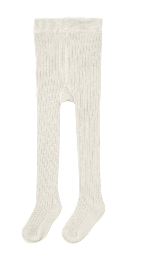 Organic Cotton Ribbed Tights - Einstein's Attic