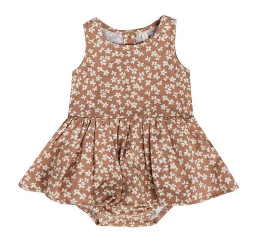 Quincy Mae SKIRTED TANK ROMPER/ SUMMER BLOOM (1 left in each size)
