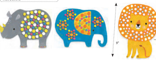 Le Petite Artist -Sticker Mosaic Collage- ages 3-6 - Einstein's Attic