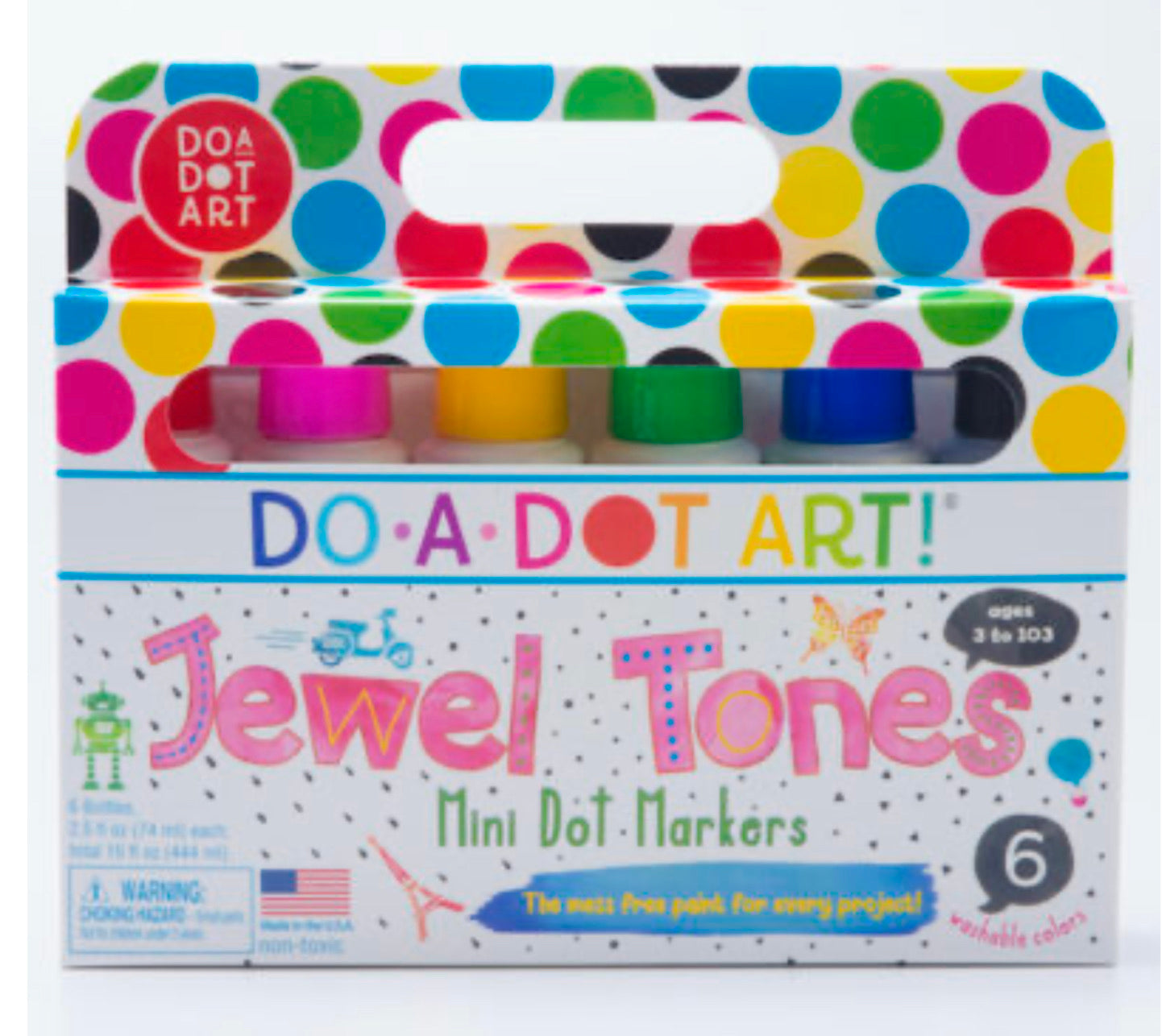Dot-a-lot Dot Neon Brights Craft Paint Set Of 5 - Givens Books and Little  Dickens
