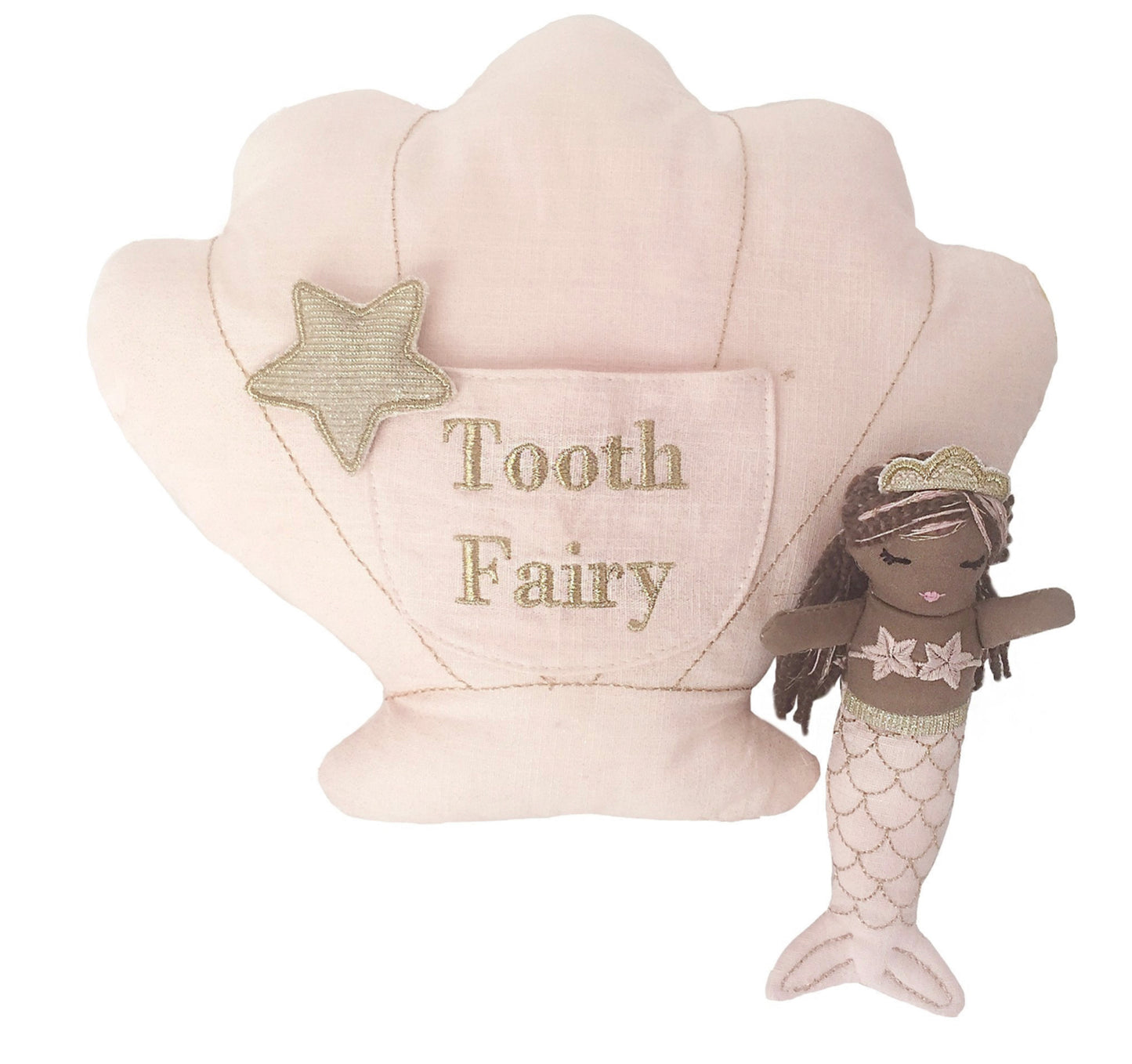 Tooth Fairy Pillow PINK MERMAID