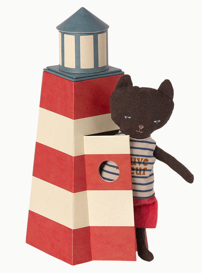 Maileg Sauveteur, Tower with cat - Einstein's Attic