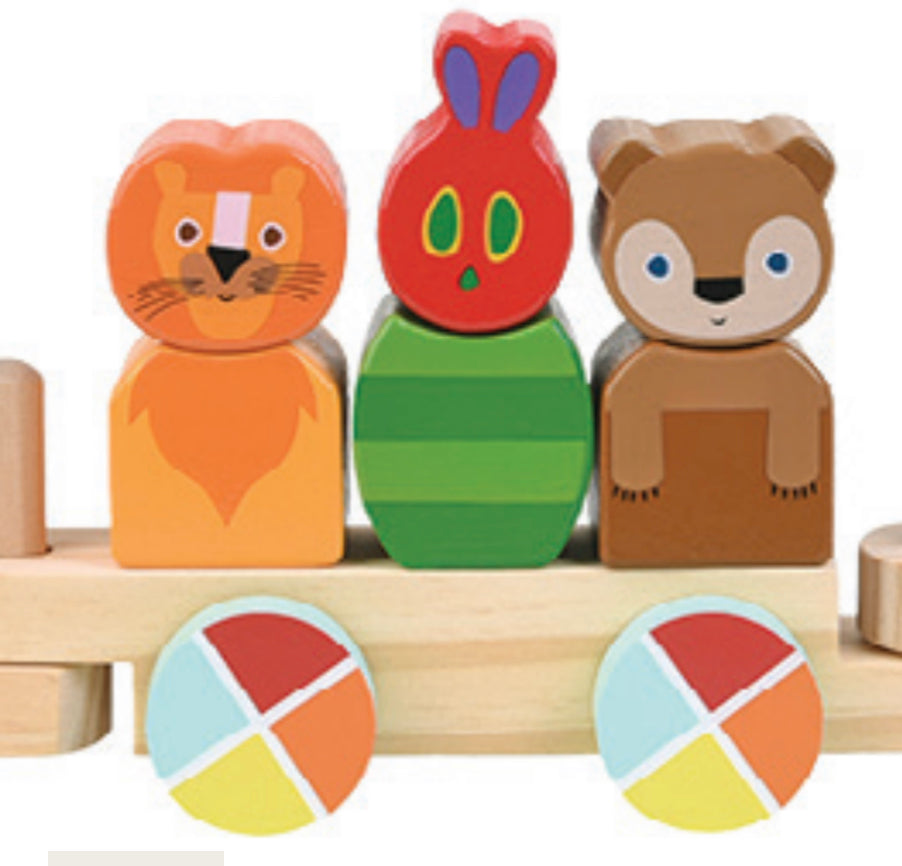 The Very Hungry Caterpillar™ Wooden 12 Piece Train - Einstein's Attic