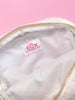 Pink Bow Teddy Cosmetic Zipper Bag - Large