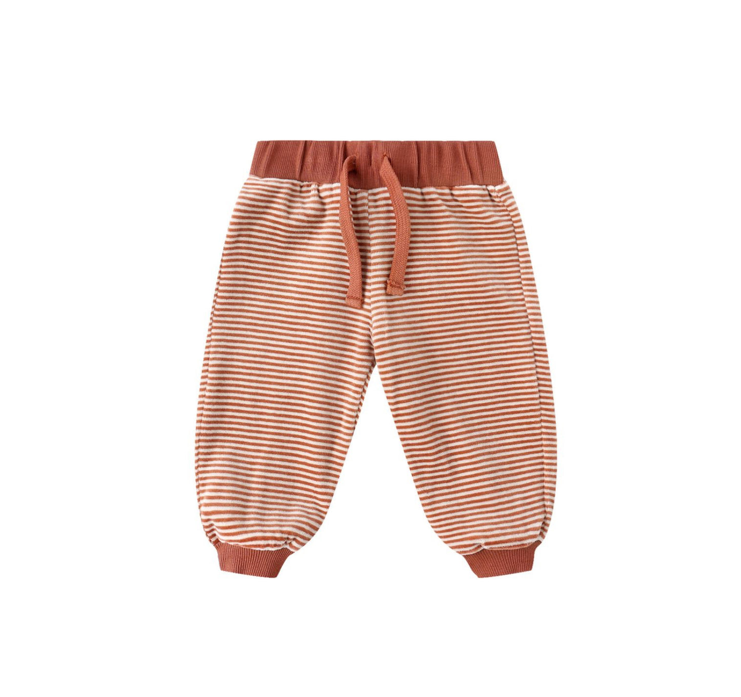 VELOUR RELAXED  SWEATSHIRT+   SWEATPANT SET || CANDY STRIPE