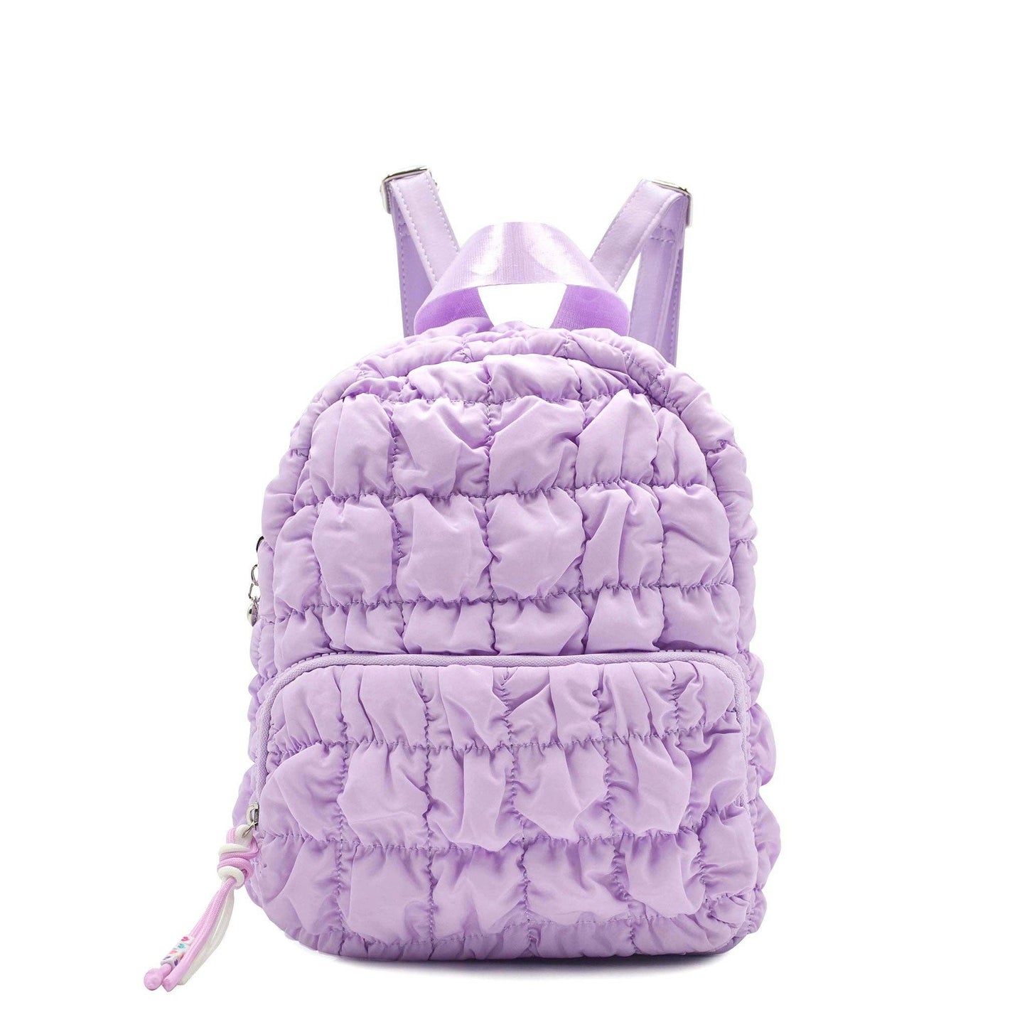 Quilted Scrunchies Mini Backpack: Orchid