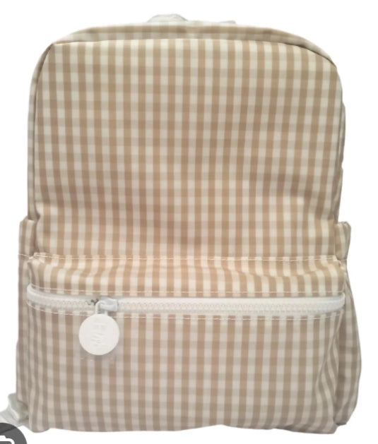 MINI BACKER -GINGHAM KHAKI