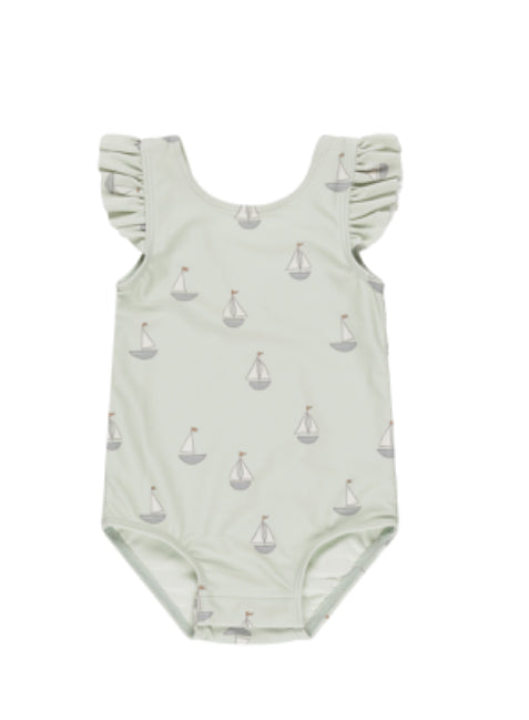 Swim- Scoop Back One Piece Sailboats