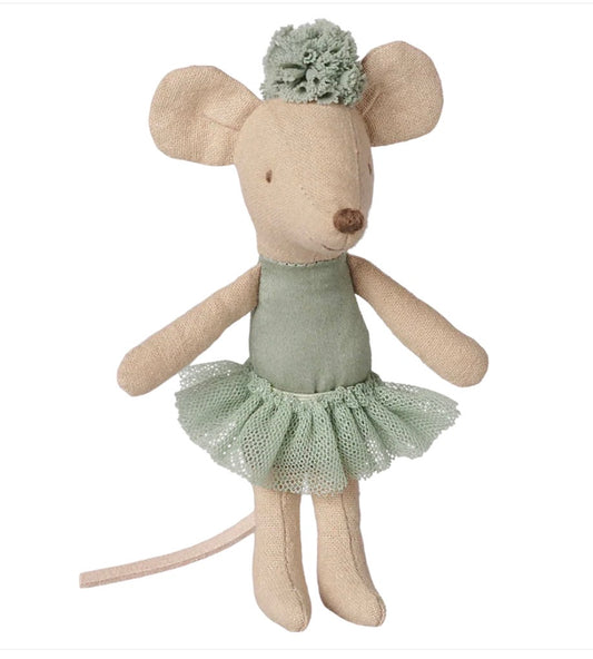 Maileg Ballerina mouse, Little sister - Vintage mint