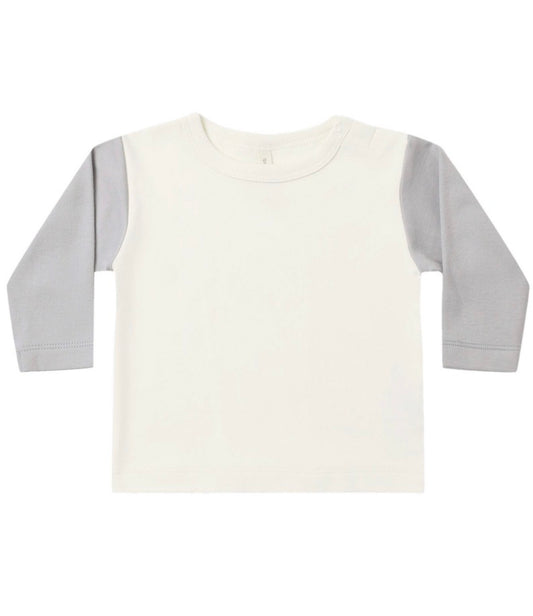 LONG SLEEVE RAGLAN TEE CLOUD + DRAWSTRING PANT CLOUD STRIPE