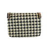 Houndstooth Purse: Navy/Beige