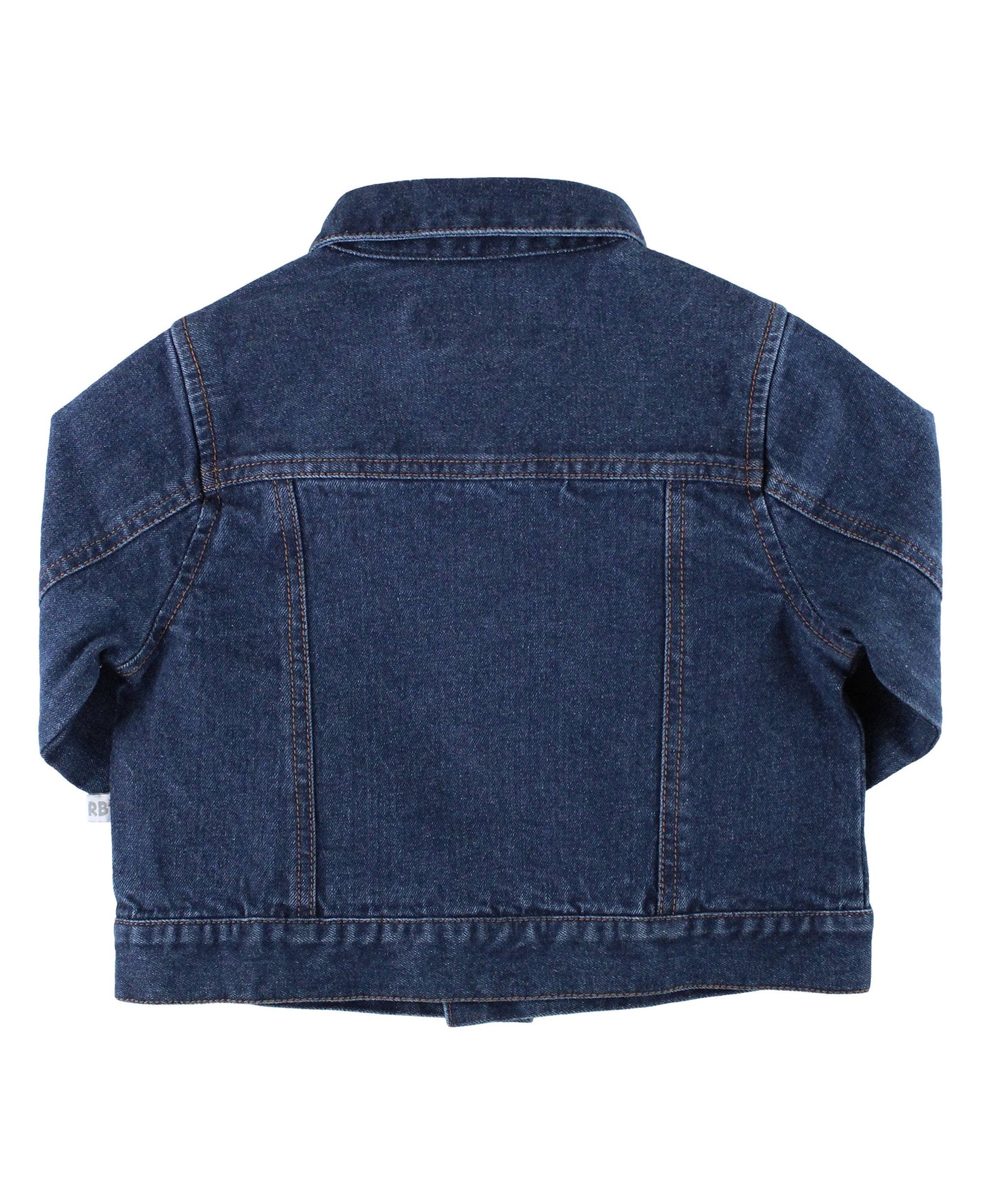 Boys Medium Wash Denim Jacket: Blue