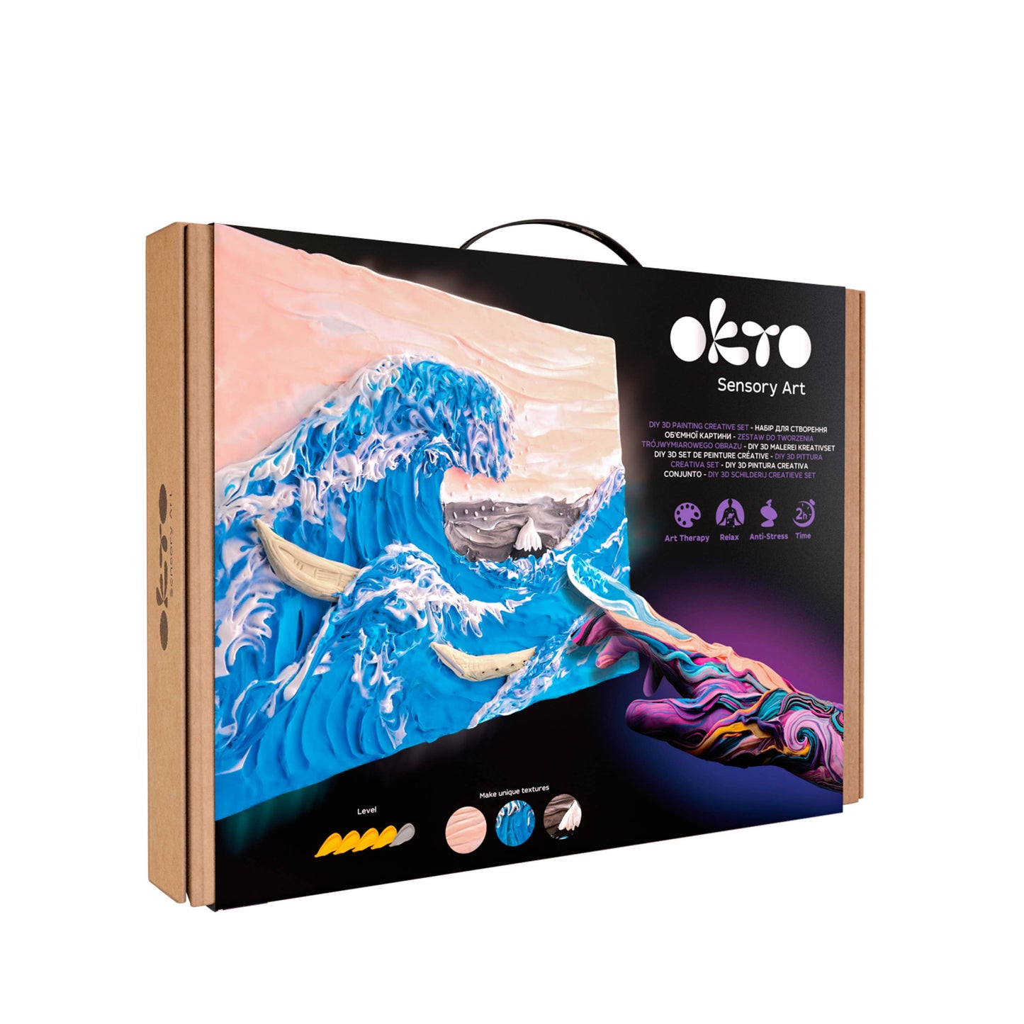 OKTO Sensory Art 3D Clay Painting Kits: Water Lilies, Claude Monet