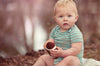 Organic Baby Toy - Football Rattle (Handmade)