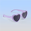 Heart Sunglasses | Lilac: Baby (Ages 0-2) / Grey Polarized Lens