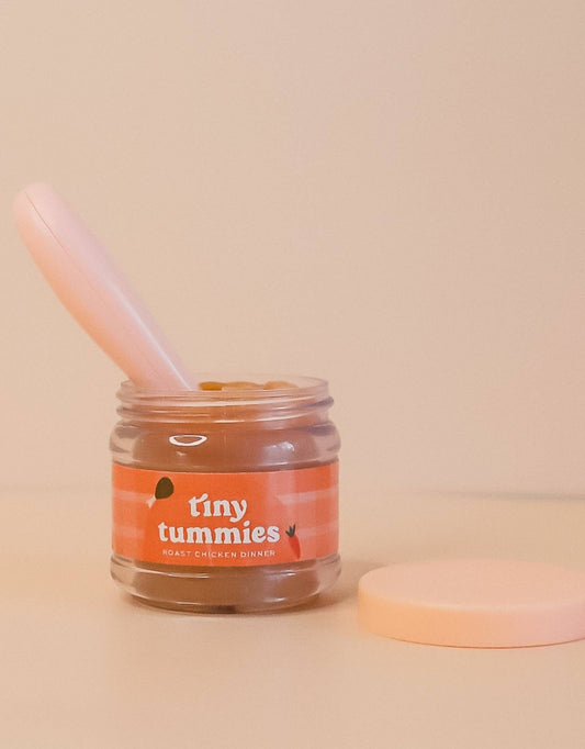 Tiny Tummies - Roast chicken dinner - Jar and spoon - Tiny H