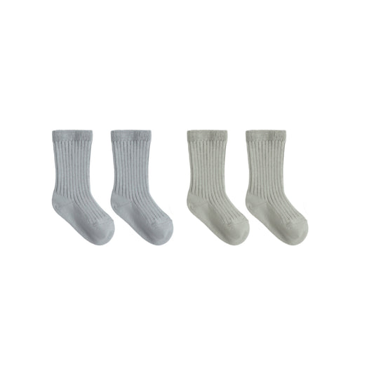 SOCKS SET || FERN, STEEL BLUE