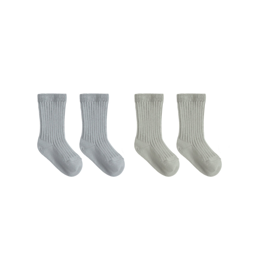 SOCKS SET || FERN, STEEL BLUE