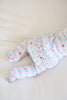 Little Sister Ruffle Zipper Footie