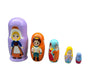 CINDERELLA Nesting Dolls Set, 5 pcs/6" purple