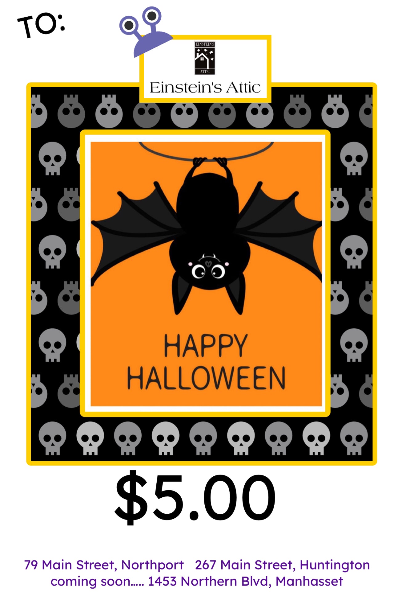 Gift Certificates Halloween