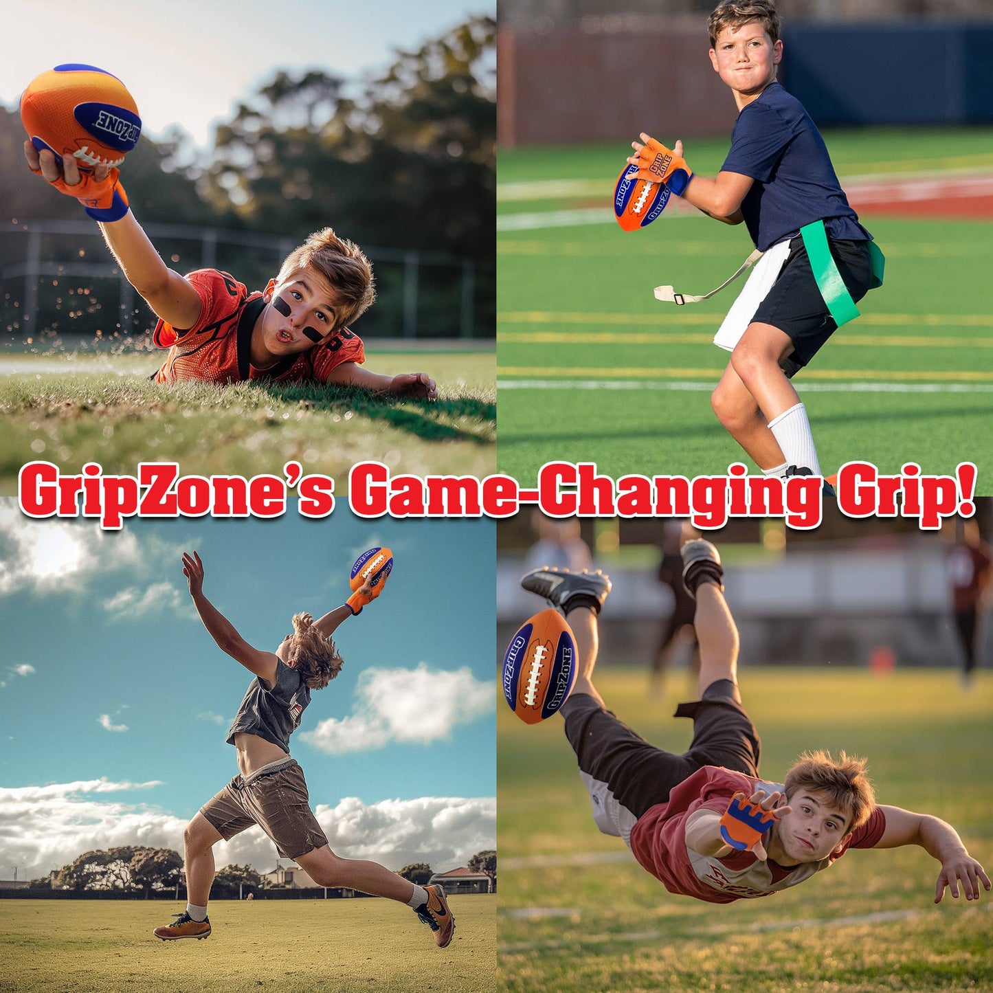 GripZone Touchdown Set - Kids Outdoor Games - Novelty Gifts