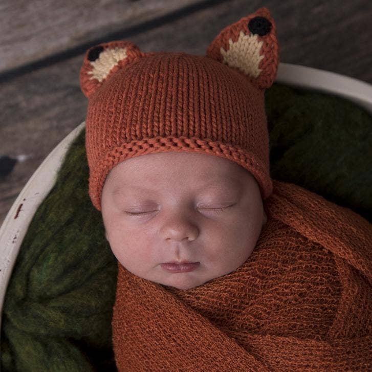 Newborn Fox Beanie Hat