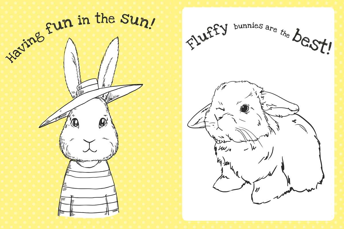 Too Cute Coloring Book: Bunnies by Little Bee Books