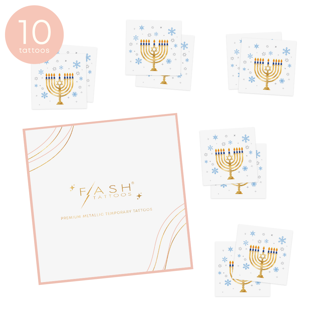 MENORAH | Hanukkah temporary tattoos