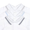 Cotton Baby Bodysuit Onesie with Polo-Style Collar: 1-3M / Short Sleeve / Light Blue