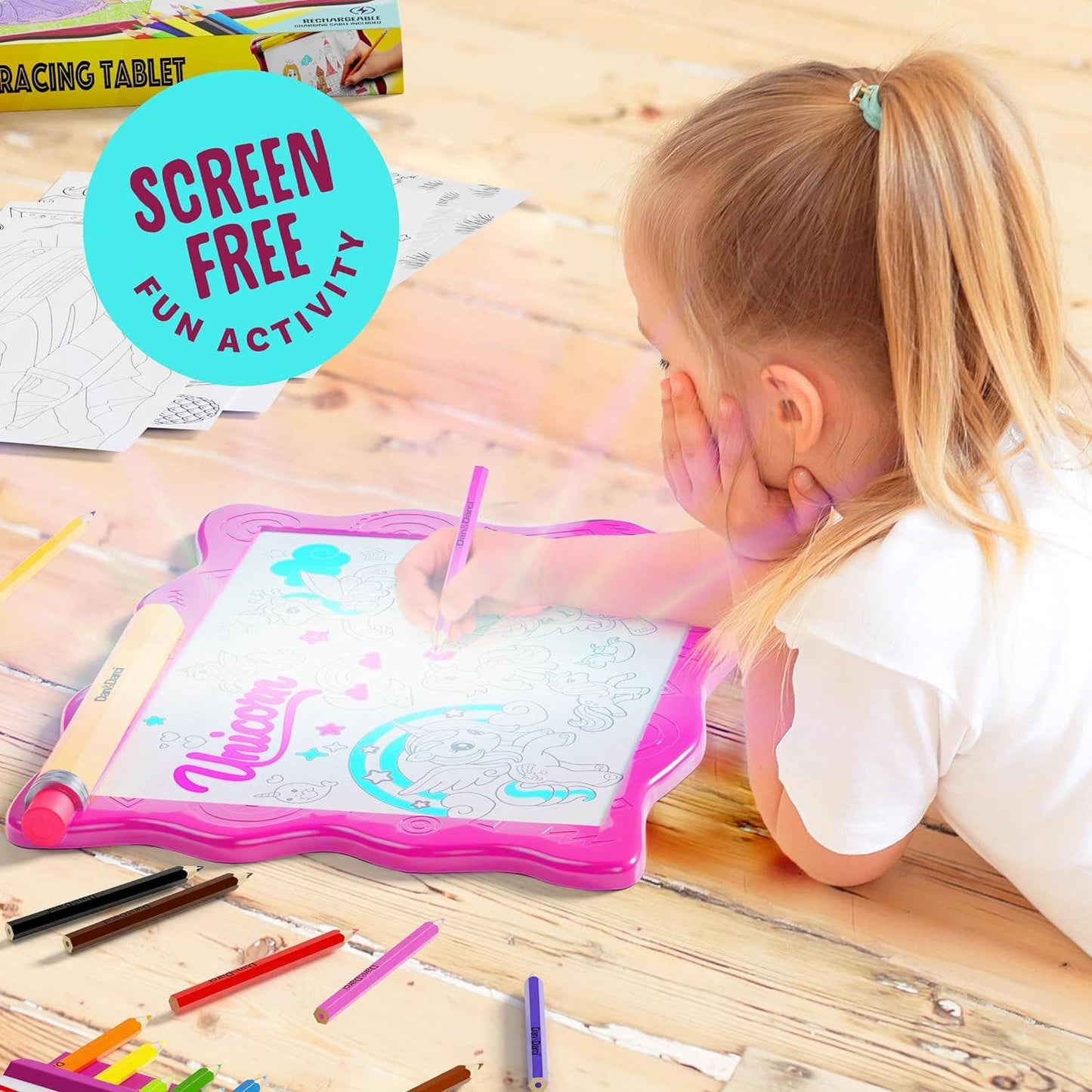 Light Up Tracing Pad for Kids - Drawing Tracer Board