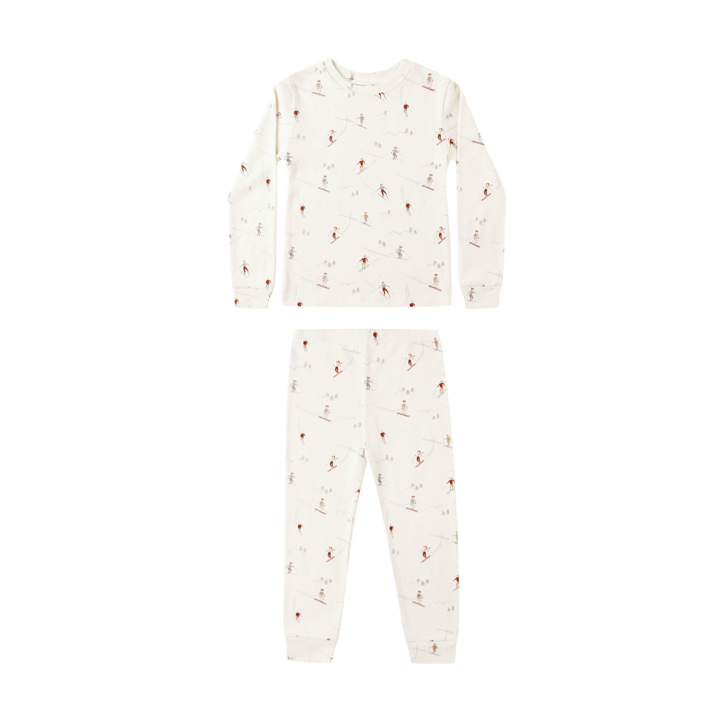 SKIERS ORGANIC LONG SLEEVE PAJAMA SET