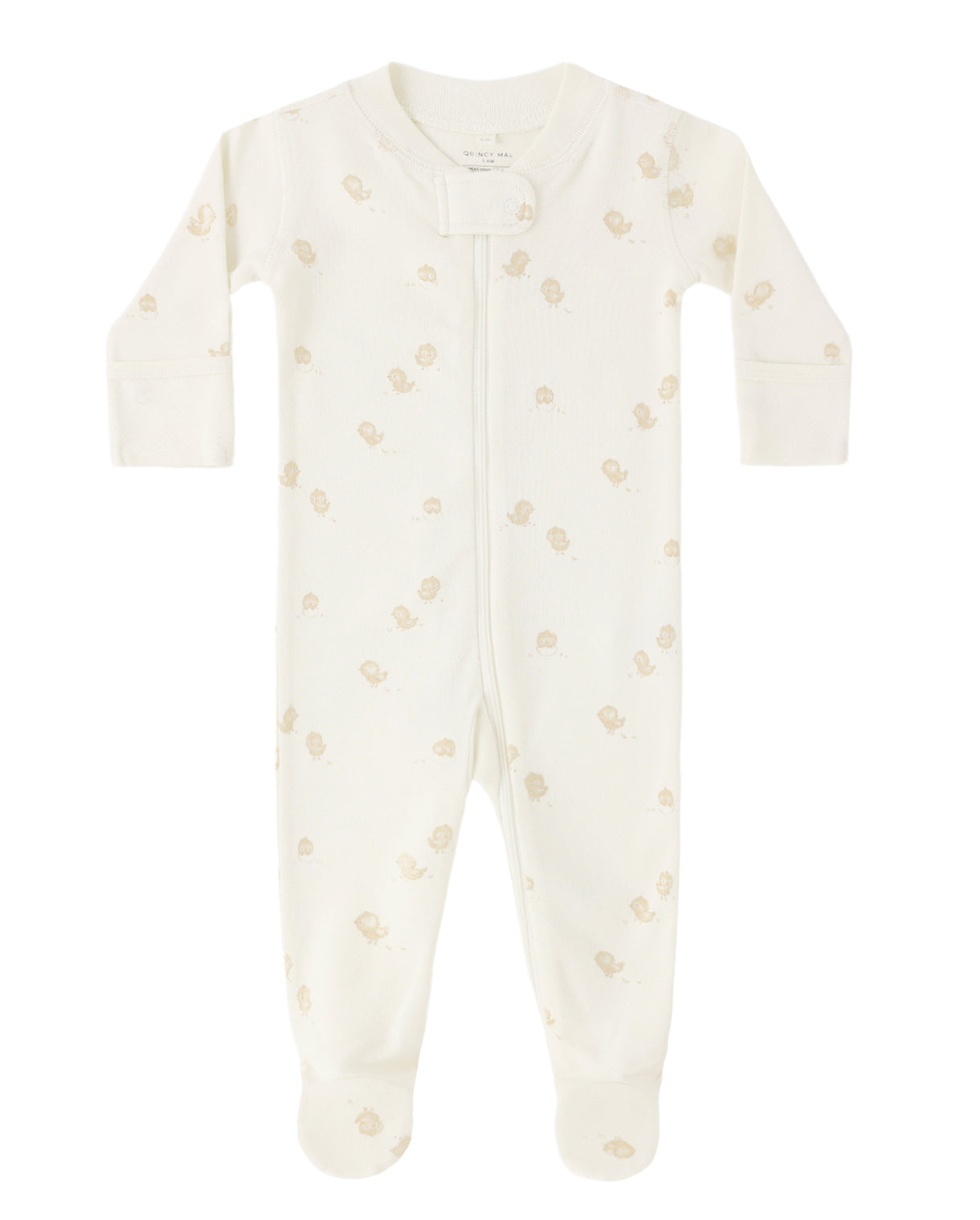 ZIP LONG SLEEVE SLEEPER FOOTIE CHICKS