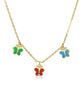 Butterfly Dangle Necklace: Multi