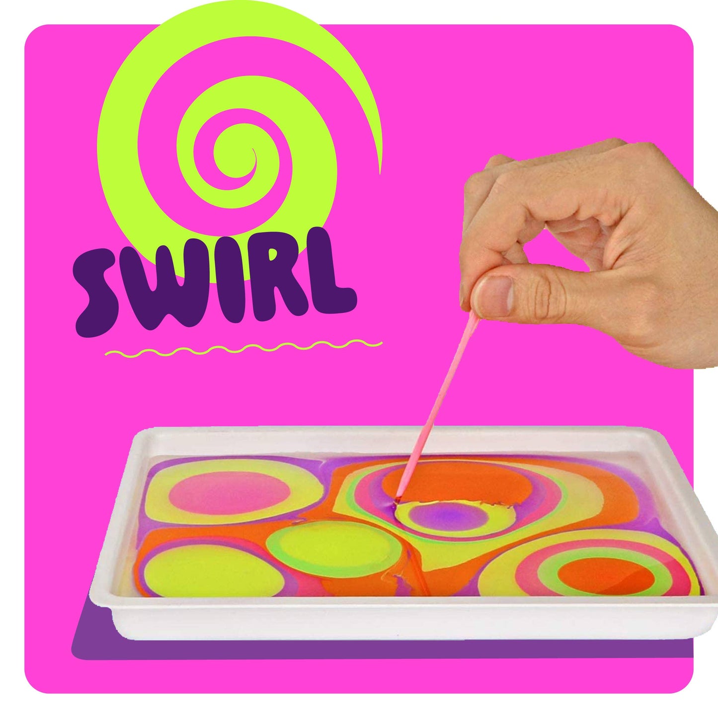 Glow in The Dark Marble Paint Kit for Kids - Water Marbling