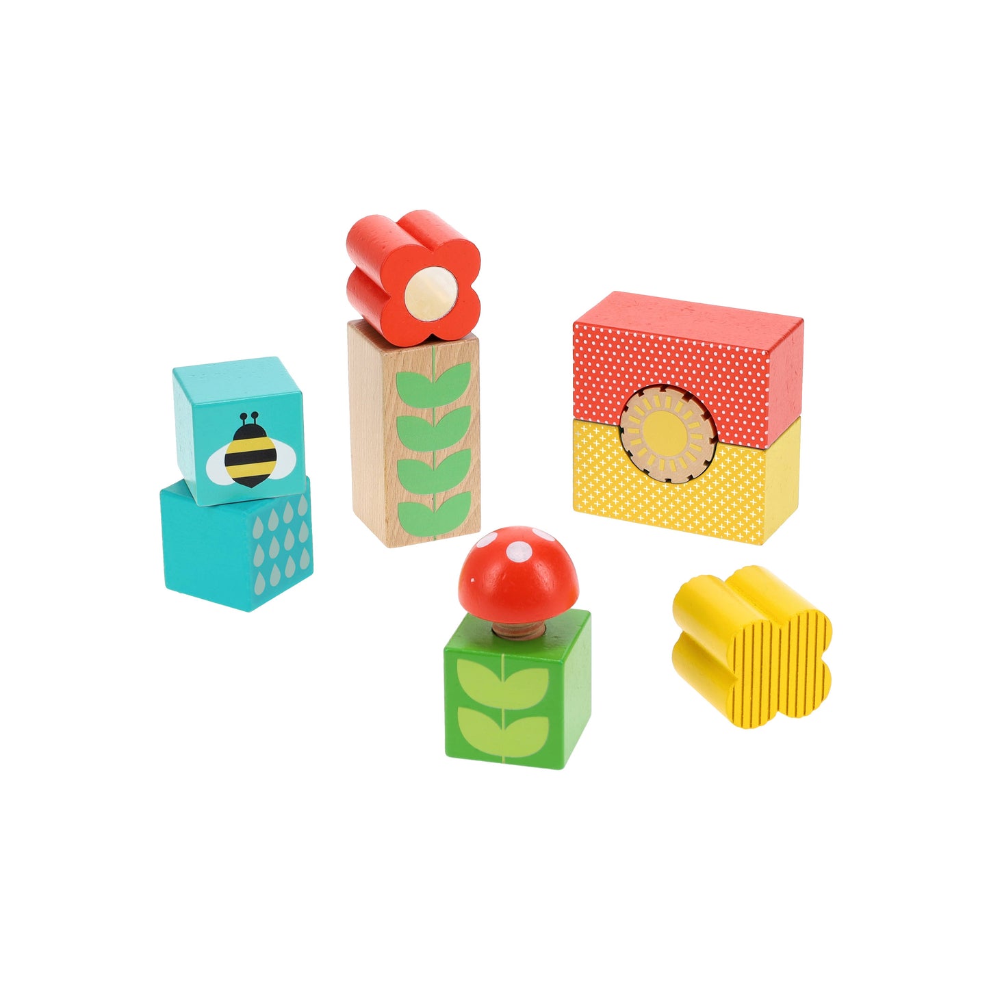 Busy Garden Wooden Discovery Blocks