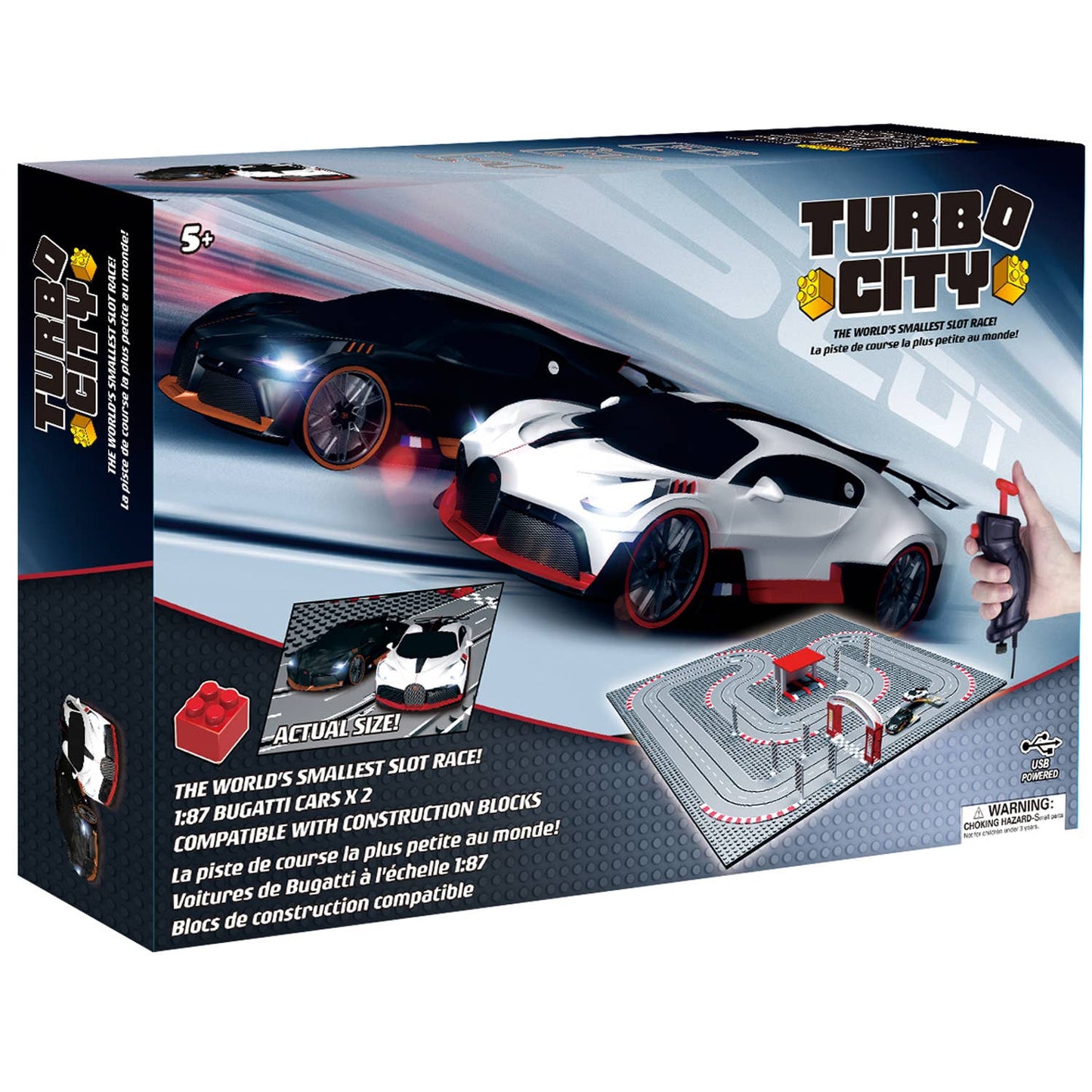 Turbo City Bugatti Large track w/ Ramps and lap counter