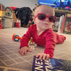 Pink Sunglasses: Baby (Ages 0-2) / Grey Polarized Lens