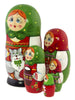 Russian Nesting Dolls Set with CATS, 5 Pcs/5.5"