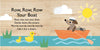 Touch and Trace Nursery Rhymes: Row, Row, Row Your Boat Bath Book & Baby Duck Gift Set