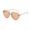 Heart Cute Children's Sunglasses kids summer Sunglasses: Black