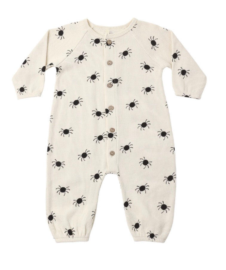 WAFFLE LONG SLEEVE JUMPSUIT BITSY SPIDER