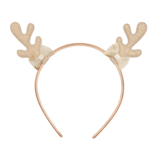 Golden Reindeer Headband